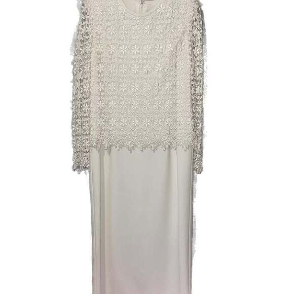 Karen Miller New York Dresses & Skirts - Karen Miller New York Cream Crocheted Lace Formal Dress